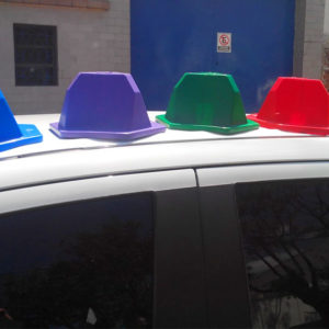 Car Roof Hats to identifying vehicles in a repair shop and track their status.