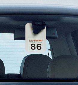 Cartazes numerados para identificação do veículo - Key Vigilant