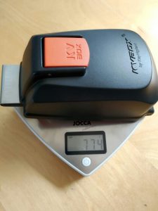KvBox weighs 774 grams